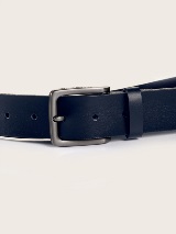 Curea din piele cu aspect uzat - Albastru_1715387