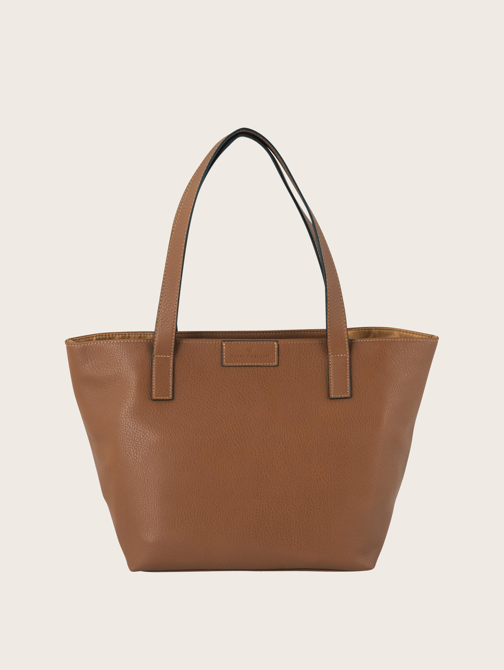  Geantă shopper Miri cu fermoar - Maro-24400-22 - COGNAC-16