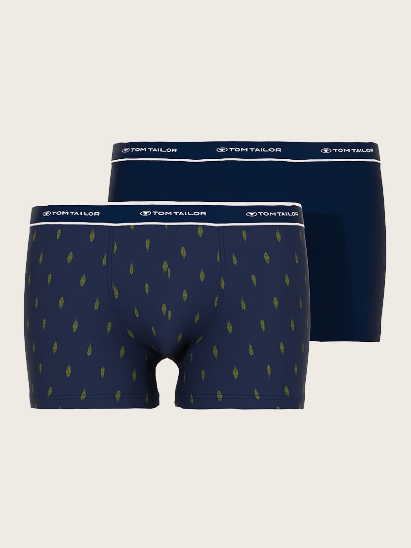 Set de două perechi de boxeri cu talie elastică - Albastru-705436061-638-16