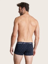 Set de două perechi de boxeri cu talie elastică - Albastru_5498046