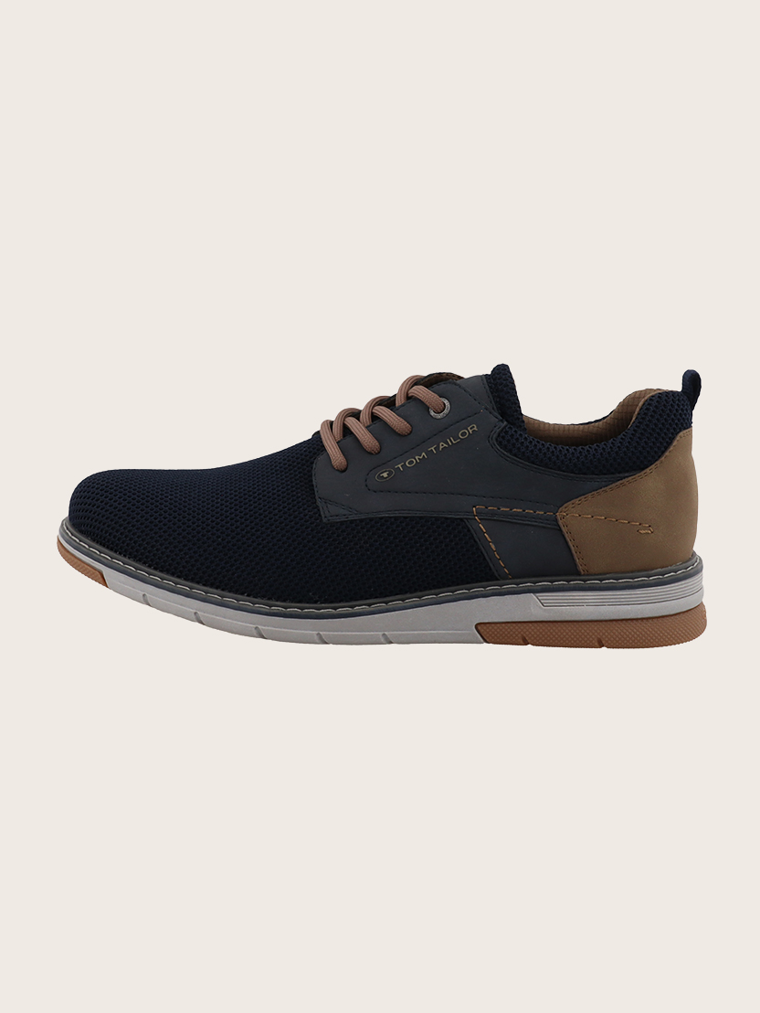 Pantofi eleganţi cu şiret - Albastru_1907694