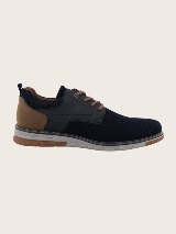 Pantofi eleganţi cu şiret - Albastru_1907694
