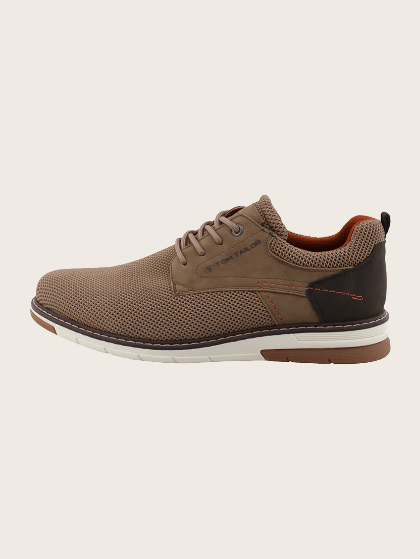 Pantofi eleganţi cu şiret - Maro_4744066