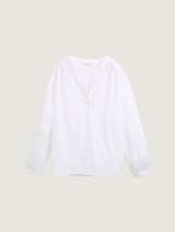 Bluză cu broderie - Alb_5330661