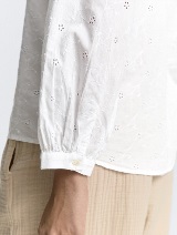 Bluză cu broderie - Alb_5330661