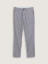 Pantaloni chino din bumbac şi in - Gri_6217451