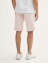 Pantaloni scurţi din bumbac şi in - Bej_6846007