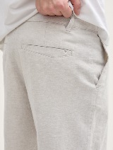 Kratke pantalone od mešavine pamuka i lana - Bež_897079