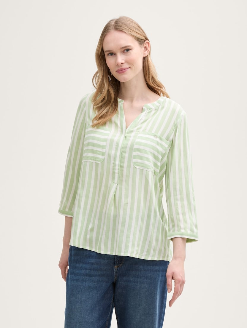 Črtasta bluza - Vzorec/večbarvna_3767096