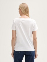 Tricou în dungi - Alb_8992282