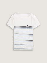 Tricou în dungi - Alb_8992282