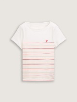 Tricou în dungi - Bej_3224955