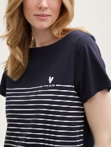 Tricou în dungi - Albastru_5853604