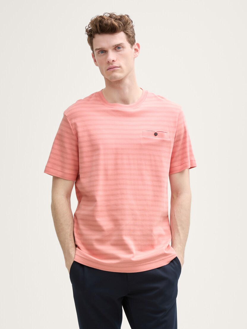 Tricou în dungi - Portocaliu
