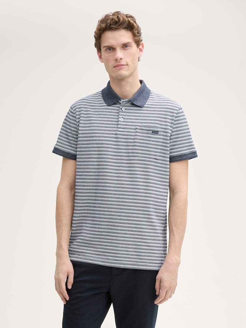  Tricou polo în dungi - Model/Mai multe culori-1045683-37446-16