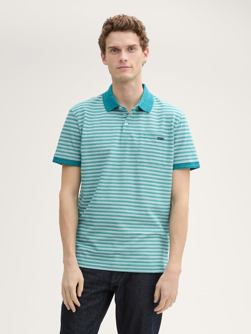 Tricou polo în dungi - Model-Mai multe culori