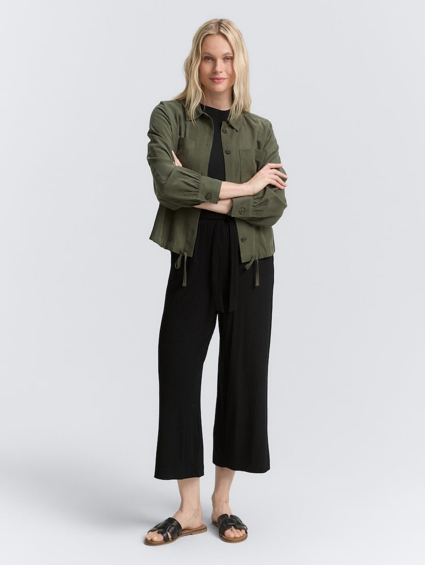 Culotte hlače - Črna_9604495