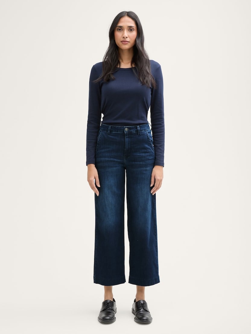 Blugi culotte - Albastru-1045728-10136-16