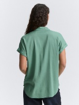 Bluză din material compact - Verde_1133520