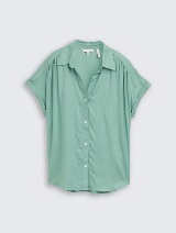 Bluză din material compact - Verde_1133520