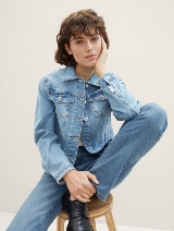 Jachetă din denim - Albastru_3022319