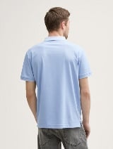 Bluză polo din jerse - Albastru_1904248