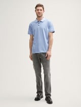 Bluză polo din jerse - Albastru_1904248