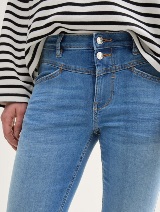 Blugi capri Kate din denim - Albastru_2979652
