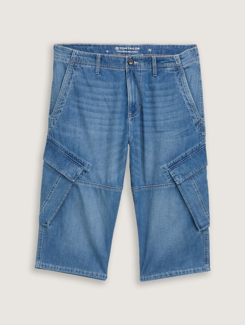 Pantaloni scurţi peste genunchi Morris - Albastru_3849861