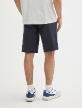 Pantaloni scurţi chino cu imprimeu minimalist - Albastru_6222227