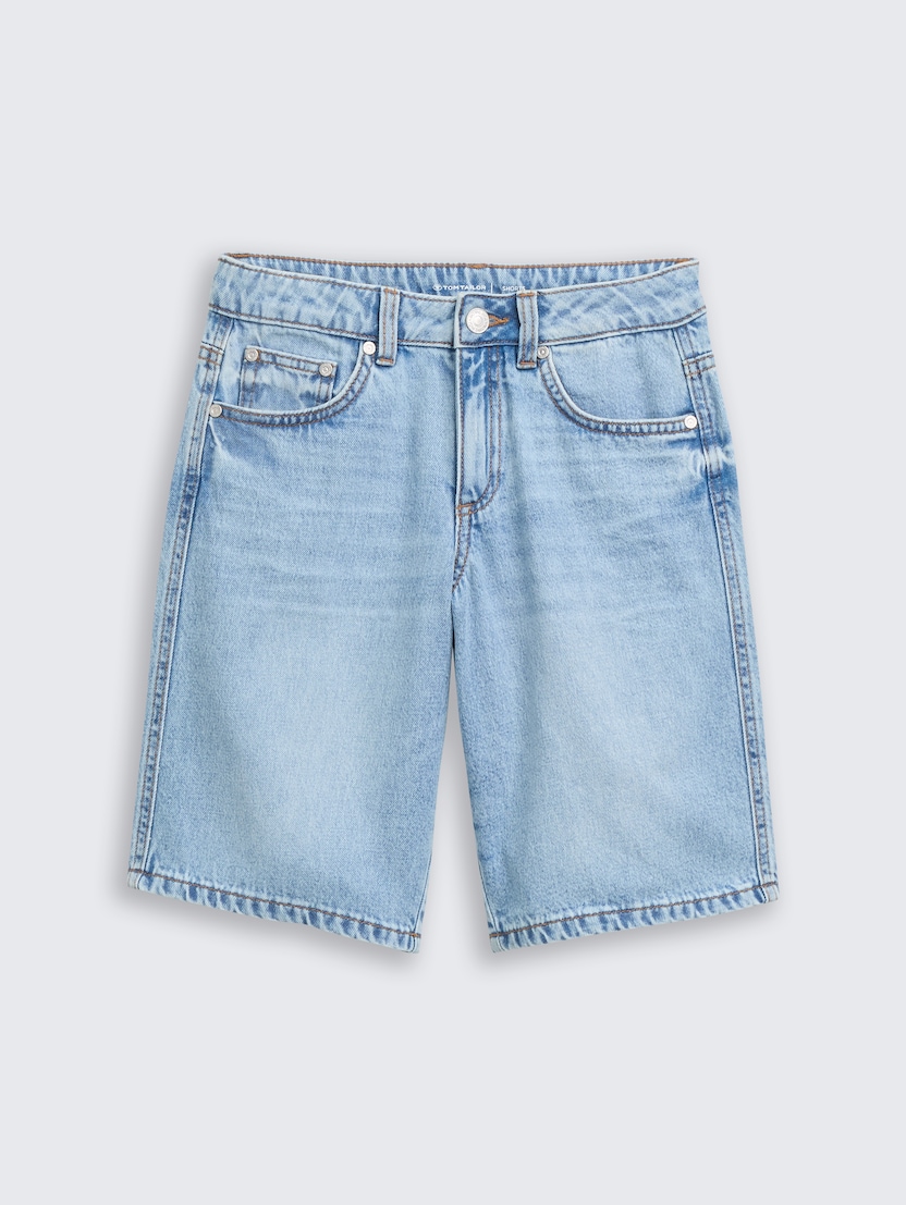 Pantaloni scurţi din denim - Albastru_2411930