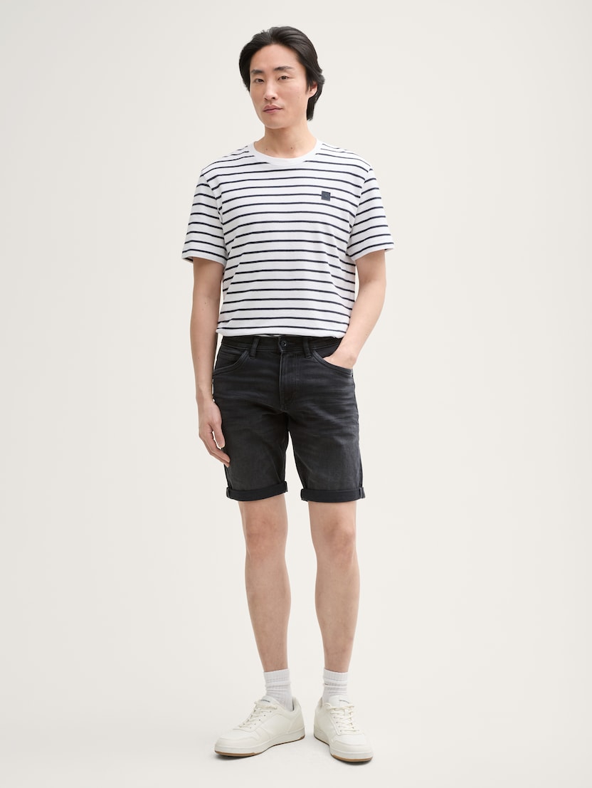 Pantaloni scurţi Josh regular fit jeans - Negru_1542022