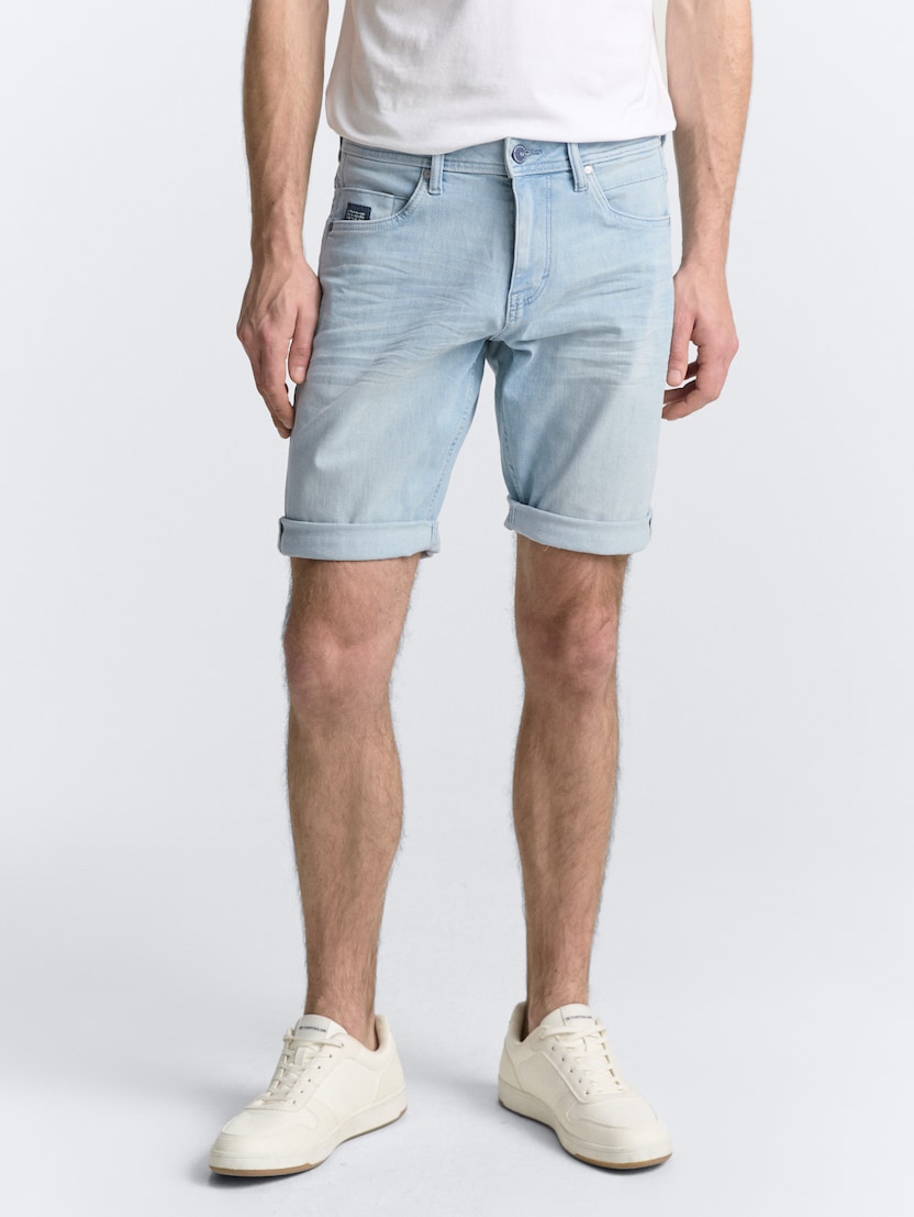 Josh kratke jeans hlače regular kroja - Plava_261869