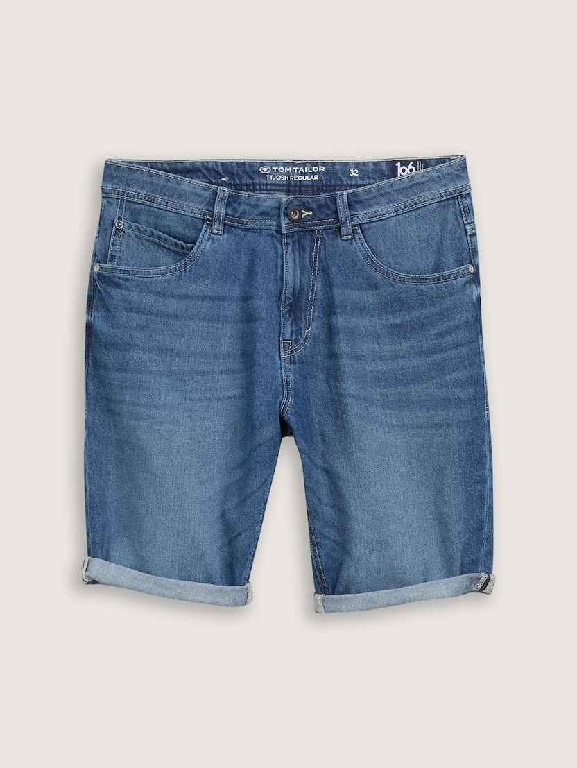 Pantaloni scurţi Josh regular fit jeans - Albastru_4077484