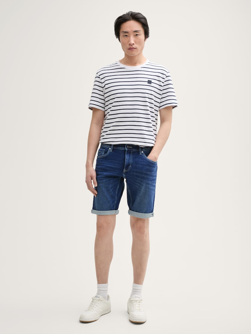 Pantaloni scurţi Josh regular fit jeans - Albastru_5878916