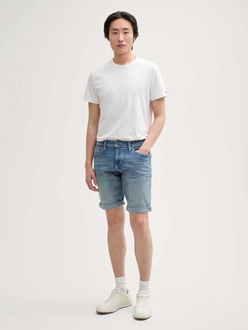Pantaloni scurţi Josh regular fit jeans - Albastru_7768038