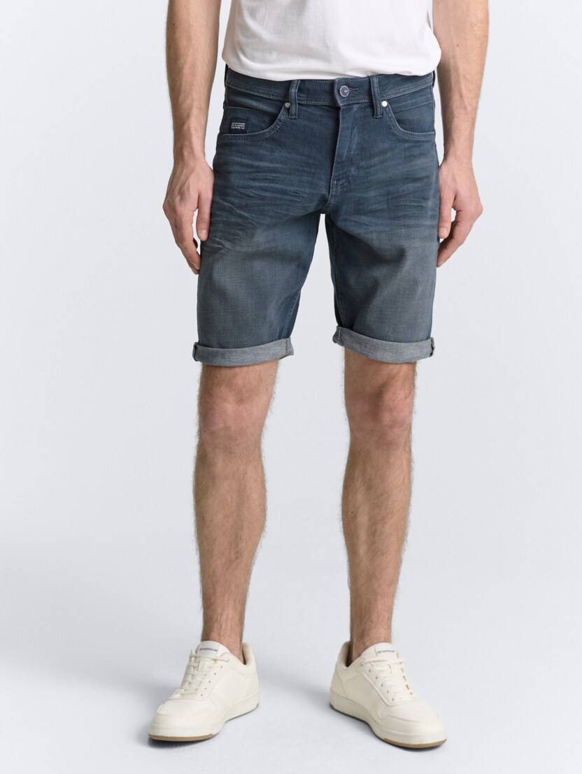 Josh kratke jeans hlače regular kroja - Plava_846159