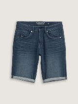 Josh kratke jeans hlače regular kroja - Plava_846159