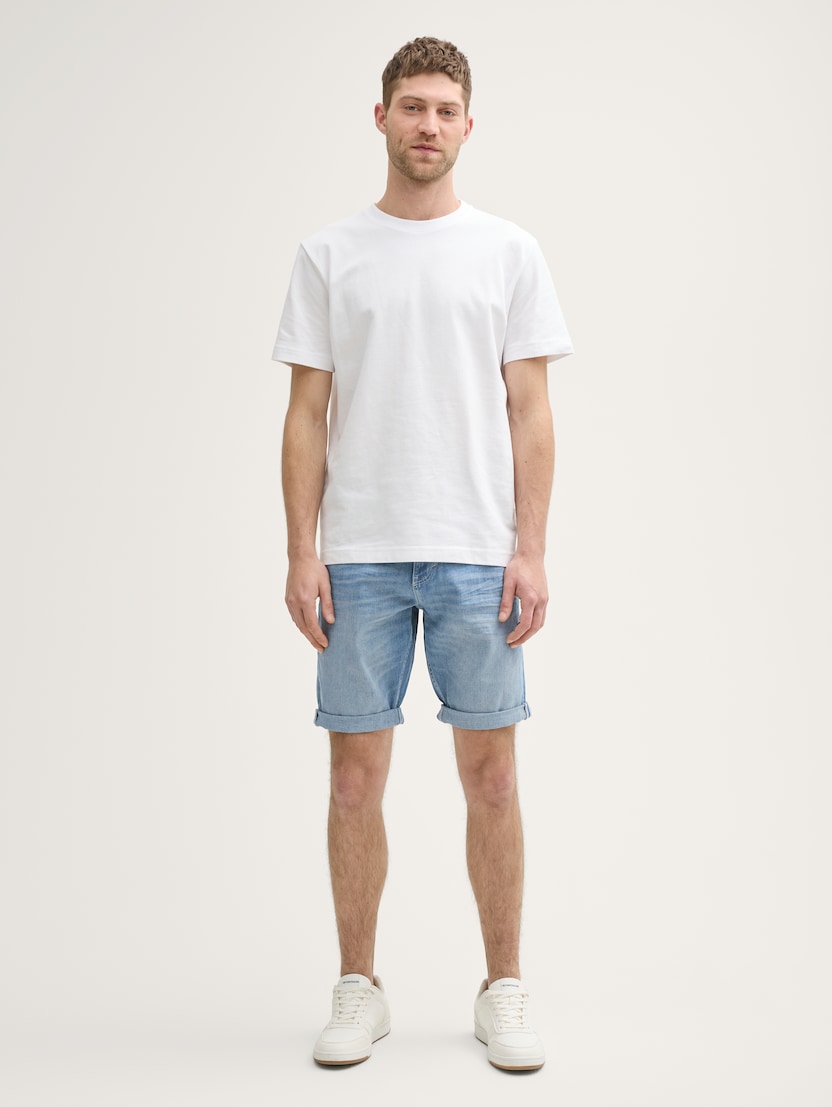 Josh kratke pantalone od teksasa klasičnog kroja - Plava_8907536