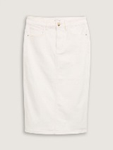 Fustă din denim - Alb_6153765