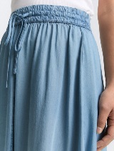 Fustă din Tencel - Albastru_6648921