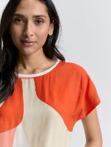 Tricou mix materiale - Model/Mai multe culori_7405244