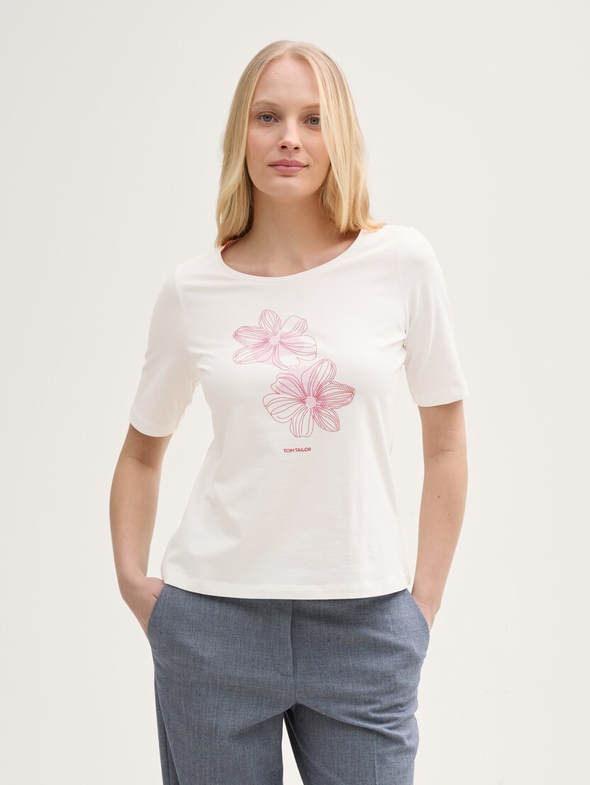 Tricou cu imprimeu - Alb_1523625