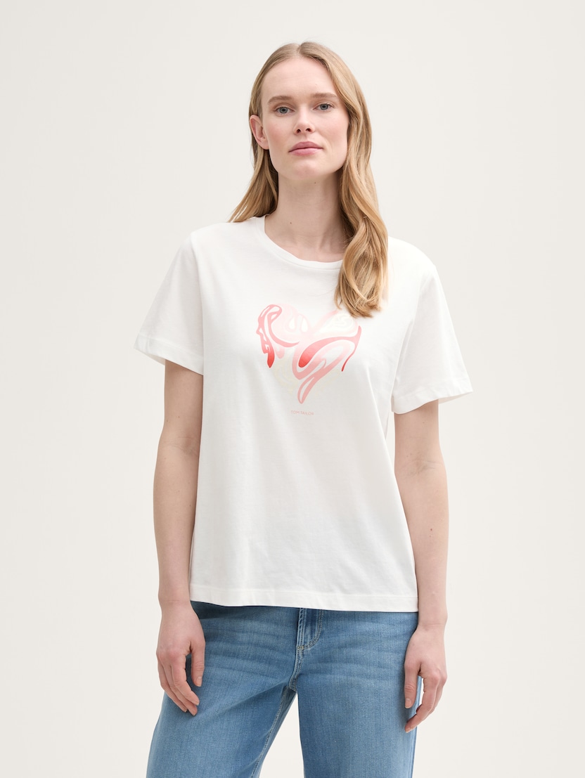 Tricou cu imprimeu - Alb_2587104