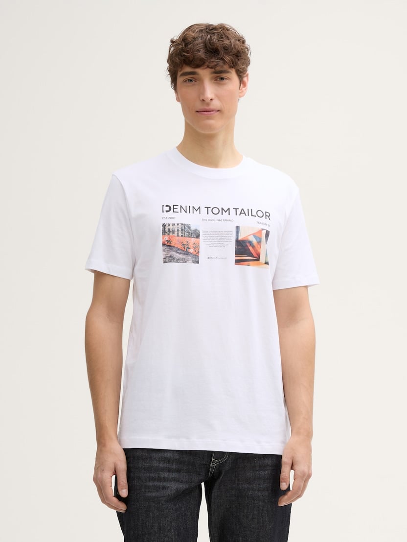 Tricou cu imprimeu - Alb-1045039-20000-16