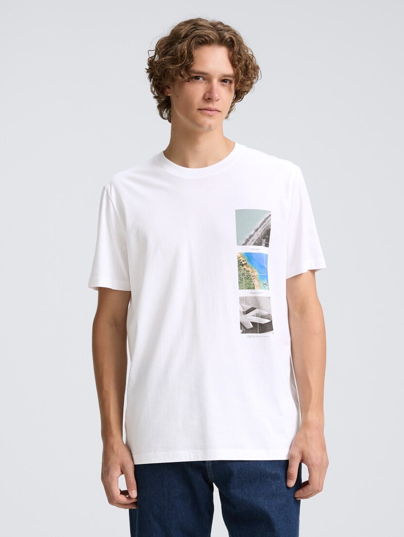 Tricou cu imprimeu - Alb-1046111-20000-16