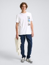 Tricou cu imprimeu - Alb_6963185