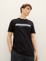 Tricou cu imprimeu - Negru_3136075