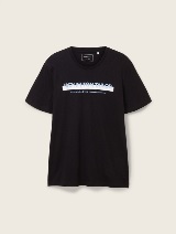 Tricou cu imprimeu - Negru_3136075