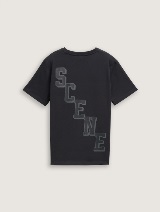 Tricou cu imprimeu - Negru_3143558